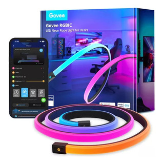 Govee Tira Neon Gaming Para Escritorio Rgbic Wifi Bluetooth Govee Tira Neon Gaming Para Escritorio Rgbic Wifi Bluetooth