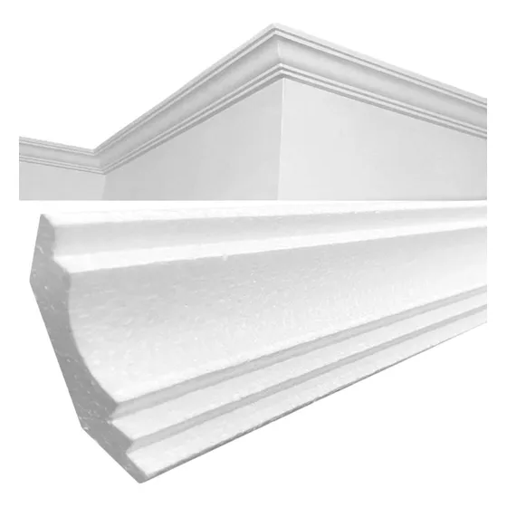Moldura Teto Isopor Sanca Roda Teto Kit 20 Mts Promoção,