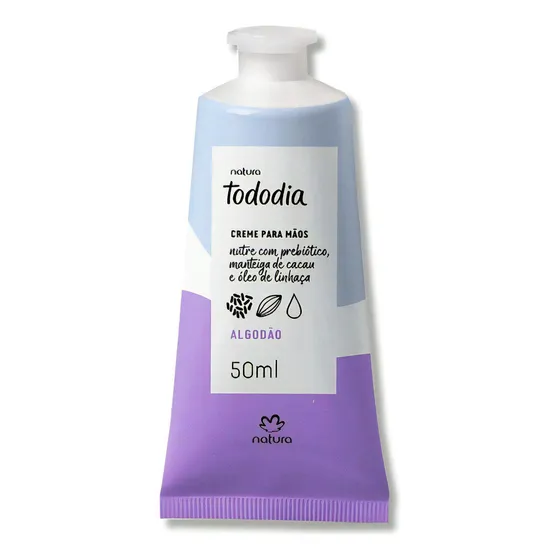 Crema Hidratante Algodon Para Manos Natura Tododía 50ml