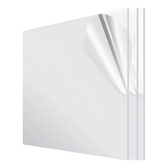 Lamina De Acrilico Transparente De 5 Mm De 122 X 122 Cm