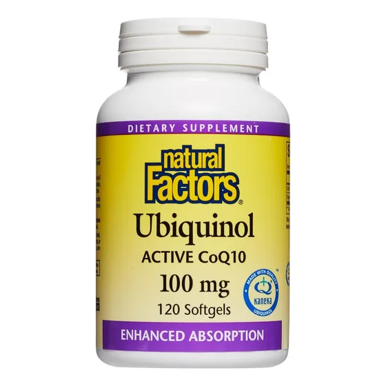 Natural Factors, Ubiquinol Activo, Coenzima Q10, 100 Mg, De 