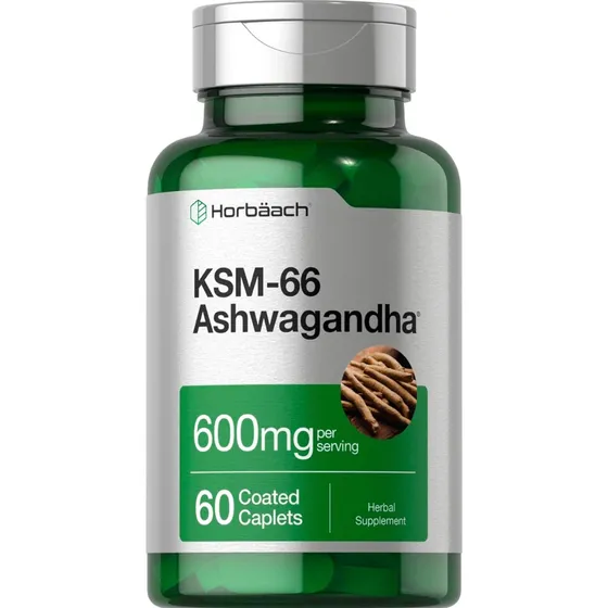 Ksm-66 Ashwagandha 600 Mg 60 Caps Horbaach Sin Sabor