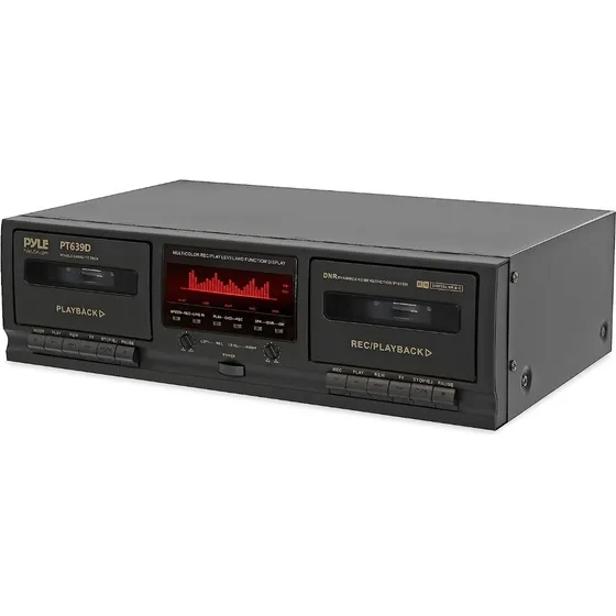 Reproductor Estéreo Doble De Cassette, Graba Y Reproduce