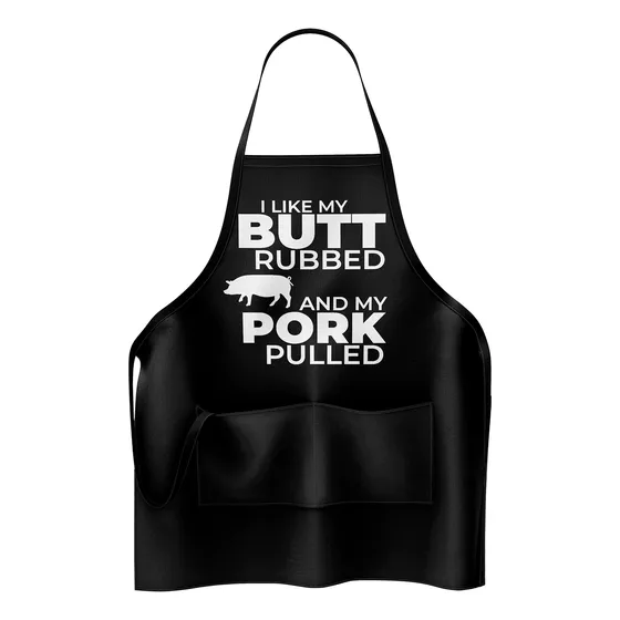 Delantal Divertido Para Hombre  I Like My Butt Rubbed And 1