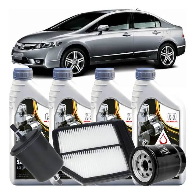 Kit Revisão Oleo 10w30 Civic G8 Flex 1.8 De 2008 Até 2012
