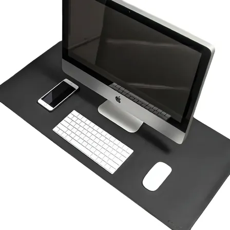Mousepad Bullpad 90x40cm Fundo Emborrachado Antiderrapante Cor Preto Desenho impresso Courino