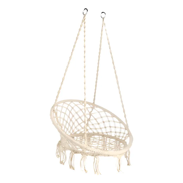 Hamaca Tipo Silla De Tejido Macramé 80x60x110 Cm