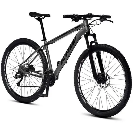 Bicicleta Aro 29 Krw Alumínio 27v Freio Disco Hidráulico R3 Cor Grafite/preto Fosco