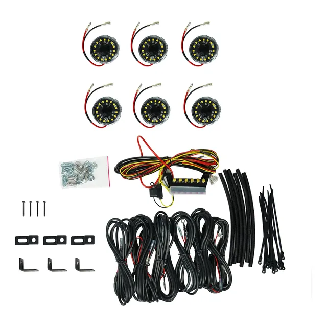 Sistema Led Rock Light Kc Hilites Cyclone V2 De 6 Luces, Tra
