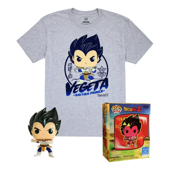 Vegeta Metallic Funko Pop 614 + Polo / Exclusivo Dragon Ball
