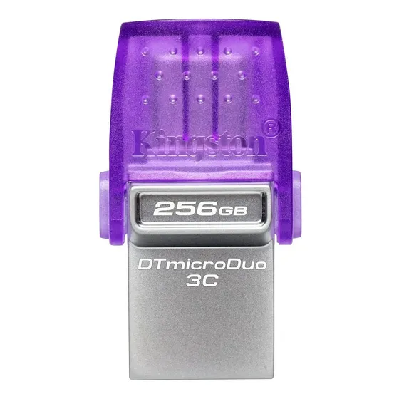 Memoria Usb-c + Usb-a Kingston Dtmicro Duo 3c 256gb 200mb/s Color Violeta