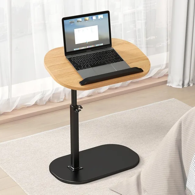 Mesa Auxiliar Elevable En C Giratoria Moderno