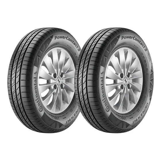 Kit 2 Pneu Continental Aro 14 Powercontact 2 175/65r14 82t