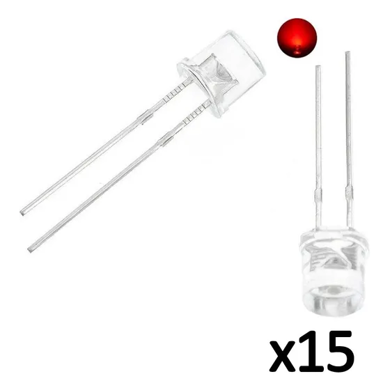 Bombilla Diodo Led Ultrabrillantes 5mm Tope Plano