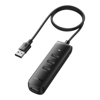 Hub Adaptador Ugreen Usb 3.0 Tipo A Macho 4 Em 1 1m Preto Hub Adaptador Ugreen Usb 3.0 Tipo A Macho 4 Em 1 1m Preto