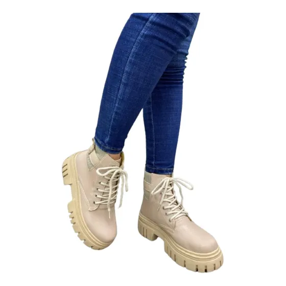 Lindos Botines Beige De Dama