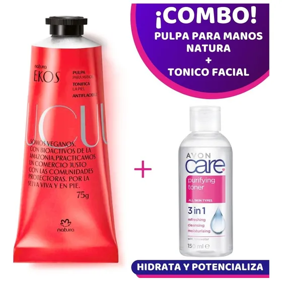 Pulpa Para Manos Ekos Natura Y Tónico Facial Avon Care