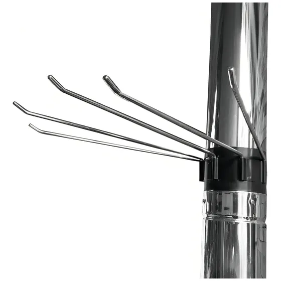 Secador De Ropa Para Calefactor De pie Plateado