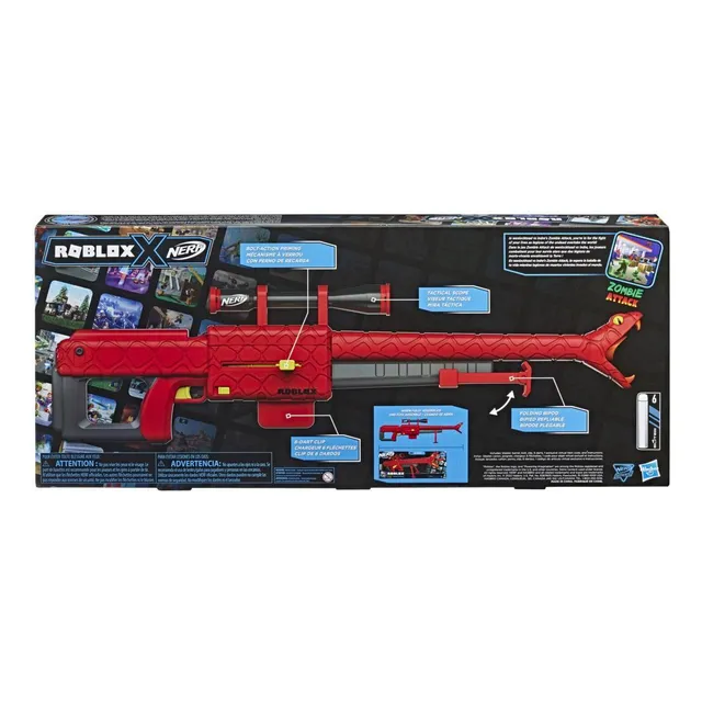 Nerf Roblox Zombie Attack Viper Strike 6 Dardos