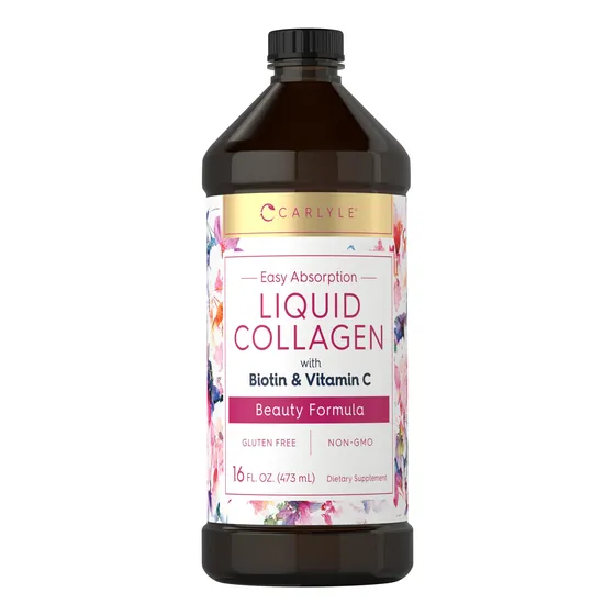 Suplemento De Colágeno Líquido Carlyle 473 Ml Con Biotina Y