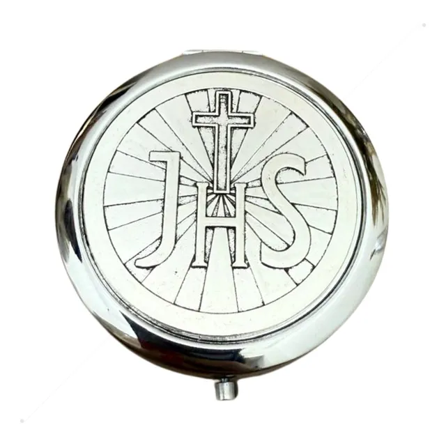 Teca Porta Hóstia 7cm Eucaristia Comunhão Ministro Jhs