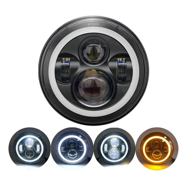 Farola Led Redonda Moto Royal Enfield, Himalaya, Nkd, Gs 500