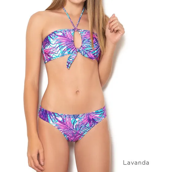 Bikini Top Bandeau Con Lazo Decorativo Coco Tropic