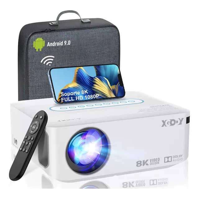 Proyector Xgody Led Android Wifi 8k Fullhd 1080p 15500lumens