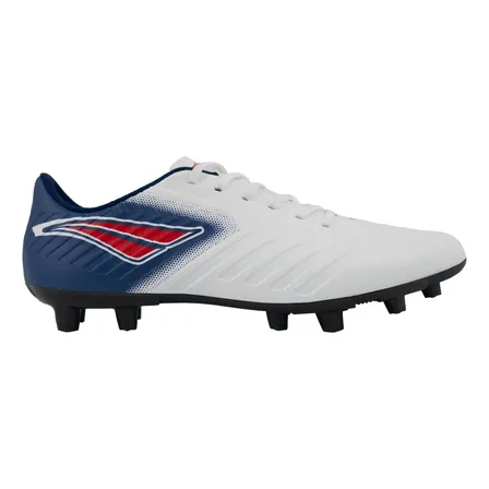 Chuteira De Campo Masculina Digital Y-2 Penalty Branco-vermelho-marinho Lisa 44 Br