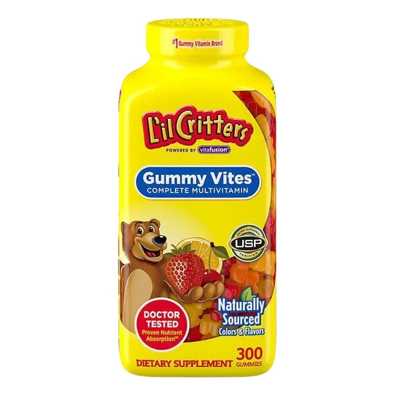 Multivitamínico Gummy Vites Niños 300 Gomitas L'il Critters