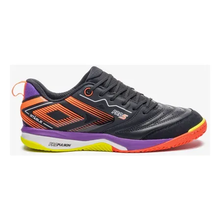 Chuteira Futsal Pro 5 Stable Umbro Preto/laranja Flúor/electric Purple 40 Br