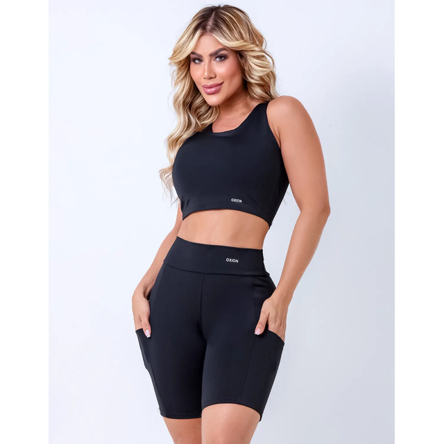 Conjunto Fitness Top Shorts Zero TransparĂȘncia Cintura Alta Preto Lisa Gg (42-44) Conjunto Fitness Top Shorts Zero TransparĂȘncia Cintura Alta Preto Lisa Gg (42-44)