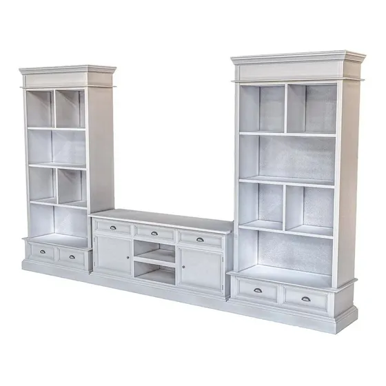 Modular, Rack De Tv, Bibloteca Living Comedor Madera 