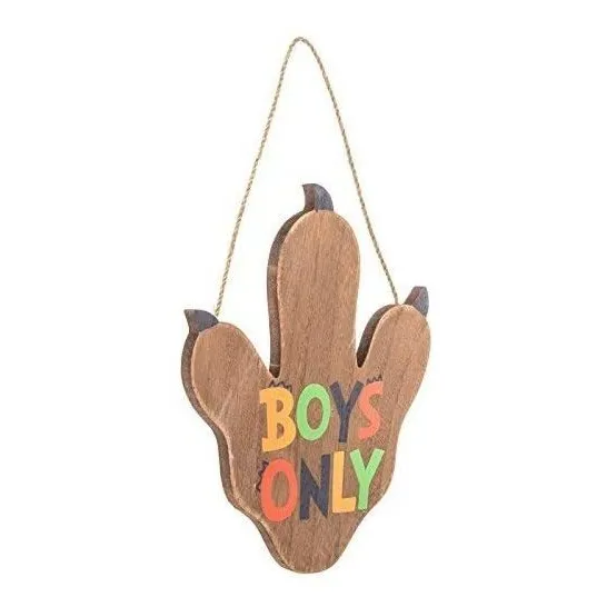 Niños Sólo Dino Pared De Madera Para Niños Con Decor...
