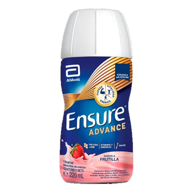 Suplemento Nutricional Ensure Advance Sabor Frutilla 220ml