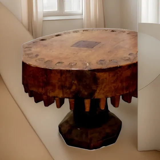 Mesa De Centro De Fazenda Em Madeira Nobre Combine Entrega
