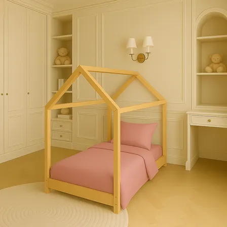 Jogo Lençol Mini Cama Montessoriana 3 Peças Percal 200 Fios