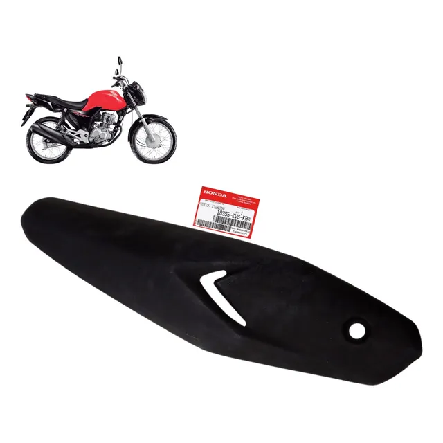 Protetor Escapamento Cg Start 160 2016 A 2023 Preto Original