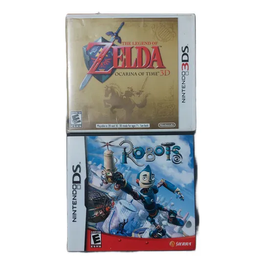Combo Juego Zelda Ocarina Of Time 3ds Y Robots Ds