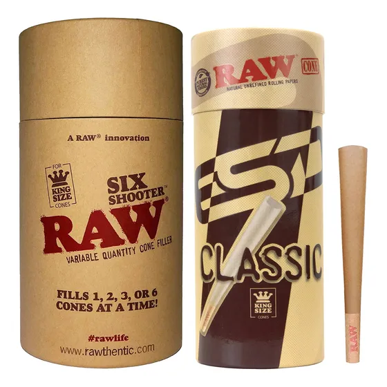 Six Shooter Raw Para Papeles Tamaño King Y Conos Sin Procesa