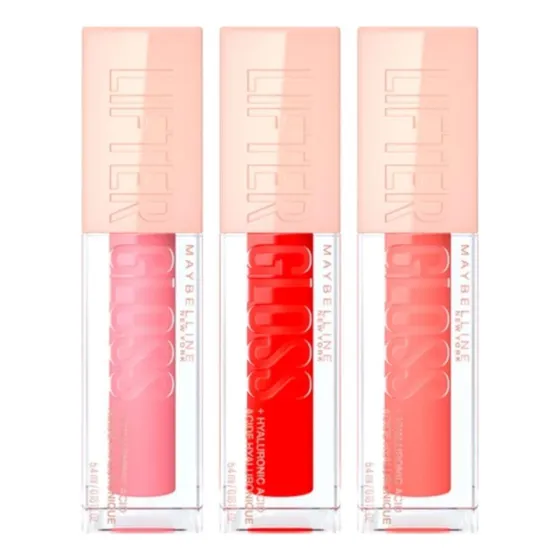 Pack Lifter Gloss Maybelline:gummy Bear+sweetheart+bubblegum
