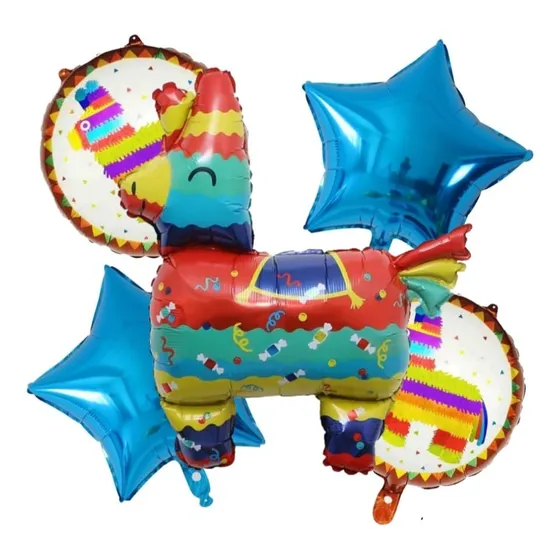 Set Globos Piñata Llama México