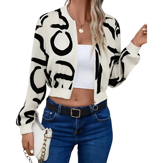 Chaqueta Mujer Estampada - Talle Único