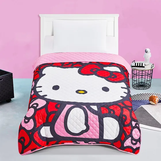 Sanrio Juego De Cama Hello Kitty ' Paquete Con Colcha Hello