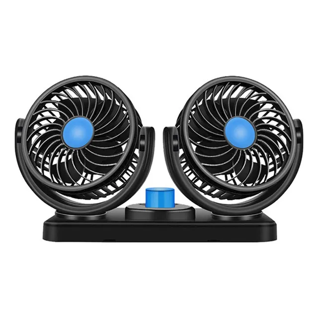 Mini Ventilador Portátil Doble 360 Usb Escritorio Auto Mesa