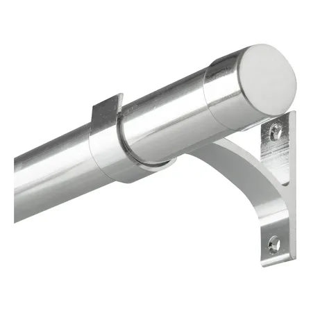 Kit Varão 28mm Com 2,00m Para Cortina Ilhós/argola Alumínio