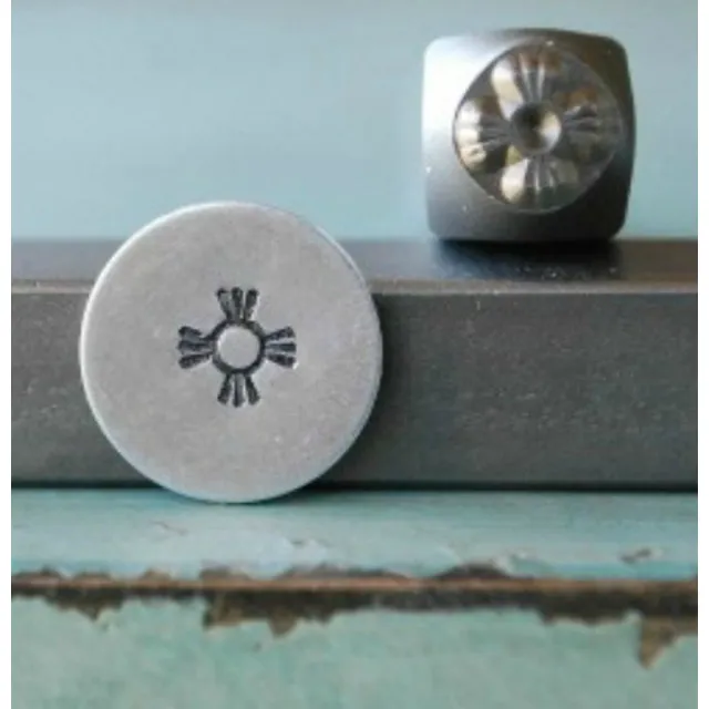 Marca Nueva Suministro Chavo 5 Mm Indian Sun Metal Punch