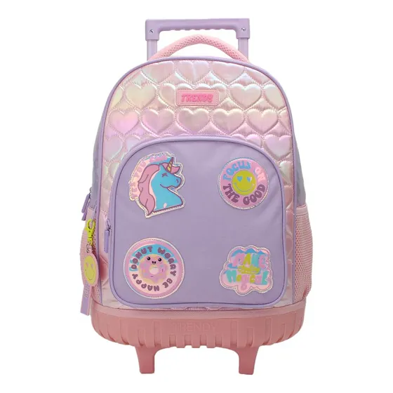 Mochila Carro Trendy Escolar Reforzada Manija Extensible New