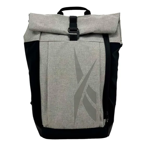 Mochila De Viaje Reebok Portanotebook Antirrobo Organizador Color Gris Diseño De La Tela Liso