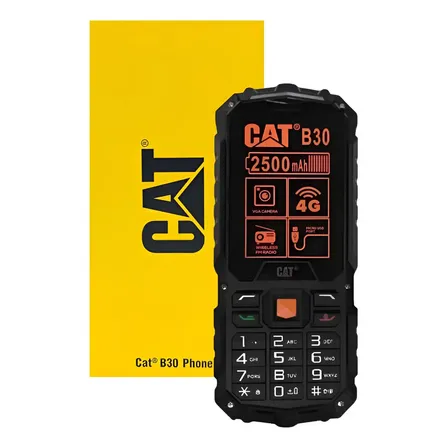 Celular Caterpillar B30 4g Tela 2.4 Lcd Preto Resistente Preto